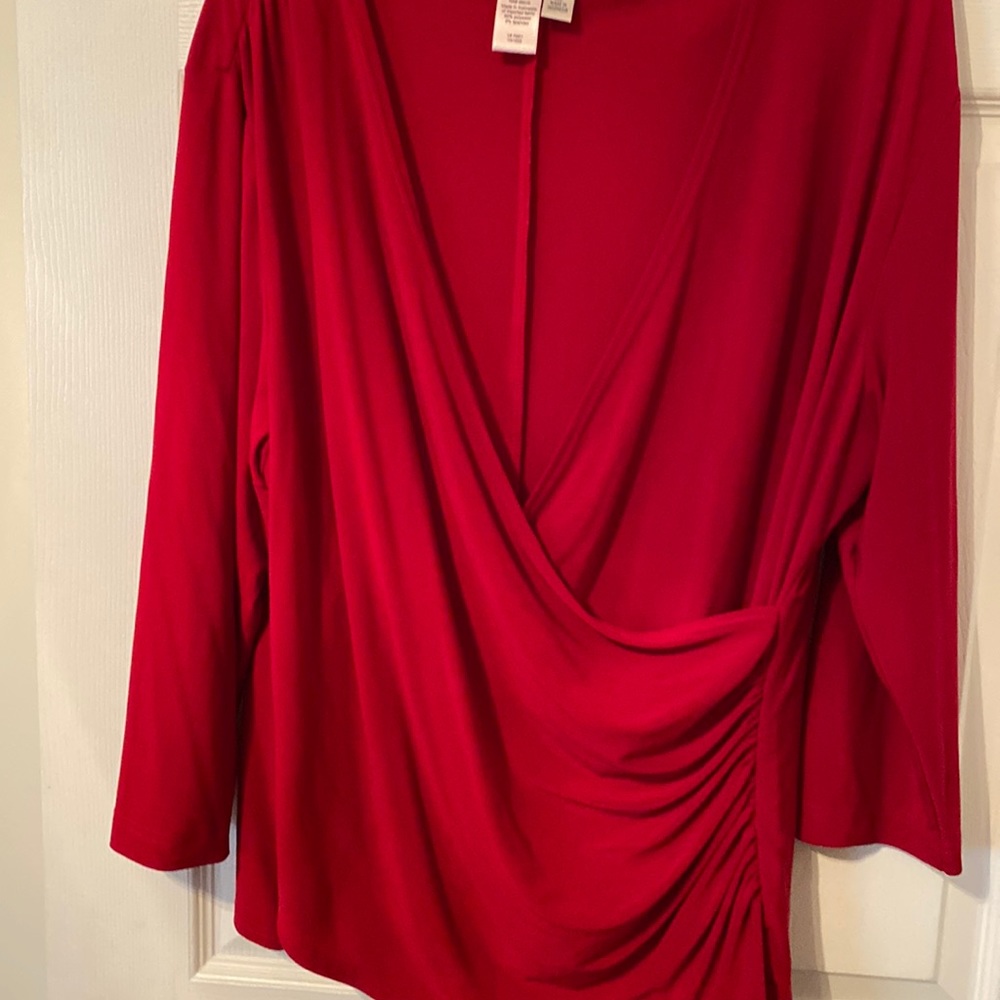 Red blouse